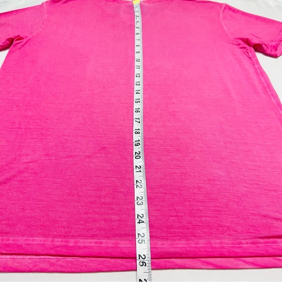 Mineral Wash Bubblegum Pink Slouchy V-tee - Picture 7 of 10